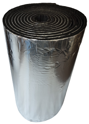 Pianka kauczukowa z aluminium izolacja termiczna wygłuszająca wodoodporna samoprzylepna