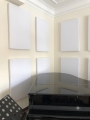Absorber Akustyczny Szerokopasmowy PRIMO 102x63x6 cm – Biały Panel Dźwiękochłonny (Wełna Skalna 50kg/m3)